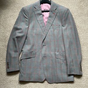 PINK Plaid men’s BLAZER